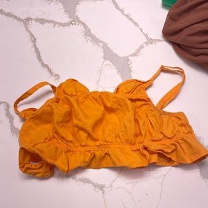Orange crop top